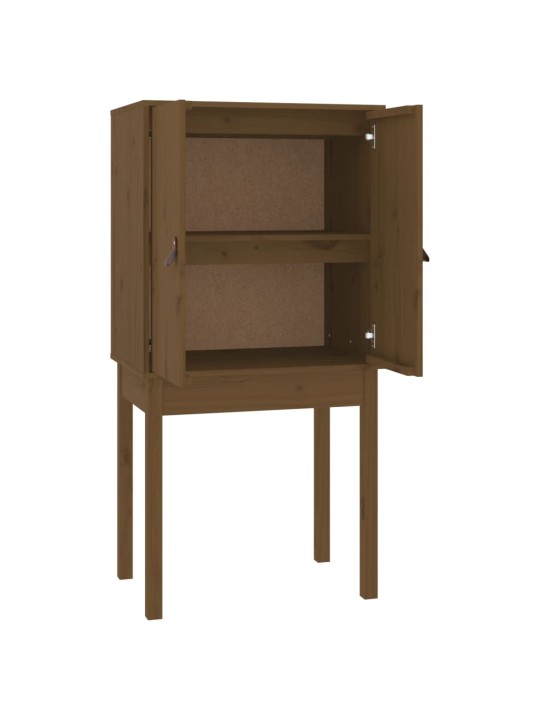 Skříň highboard medově hnědá 60x40x120 cm masivní borovice