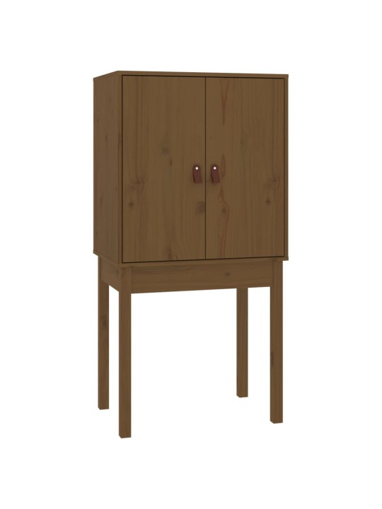 Skříň highboard medově hnědá 60x40x120 cm masivní borovice