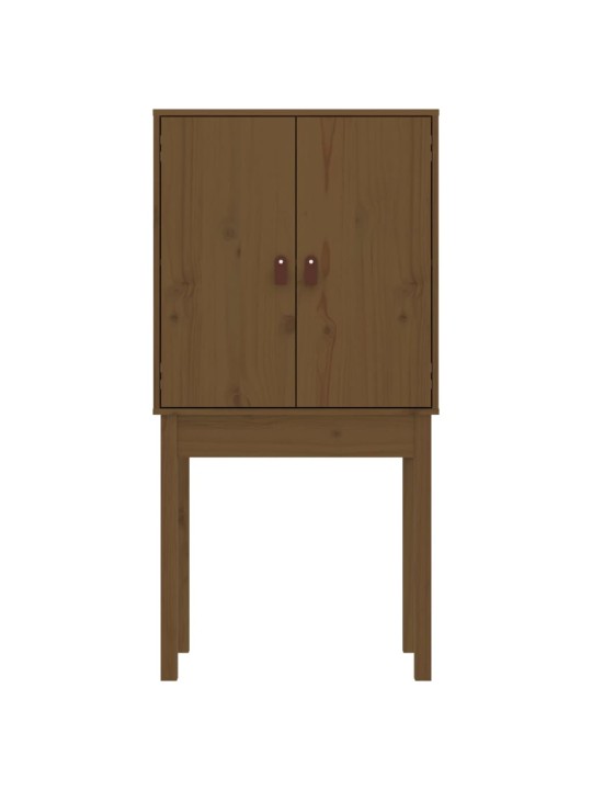 Skříň highboard medově hnědá 60x40x120 cm masivní borovice