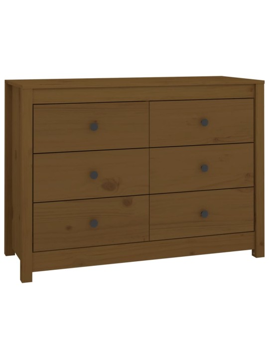 TV skříňka medově hnědá 100x40x72 cm masivní borové dřevo