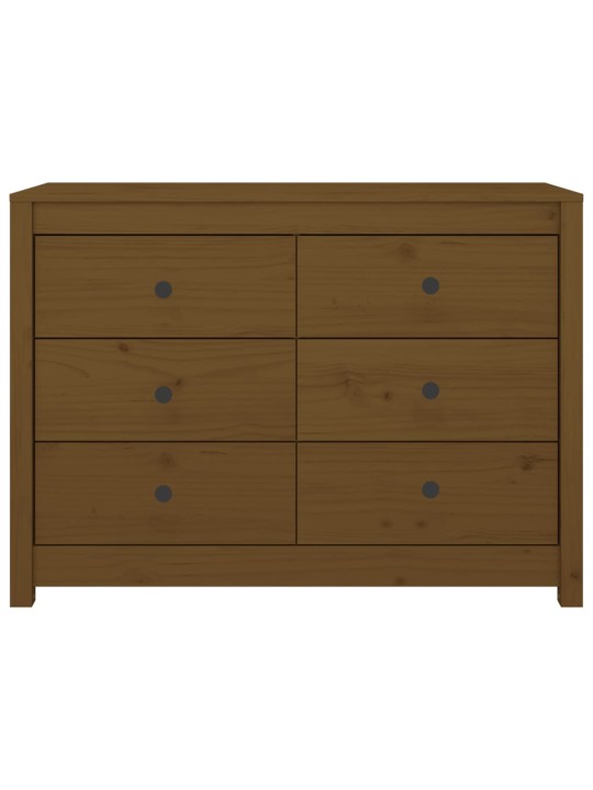 TV skříňka medově hnědá 100x40x72 cm masivní borové dřevo