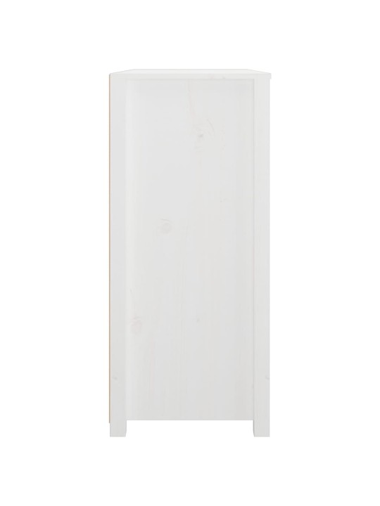 Odkládací skříňka bílá 100 x 40 x 90 cm masivní borové dřevo