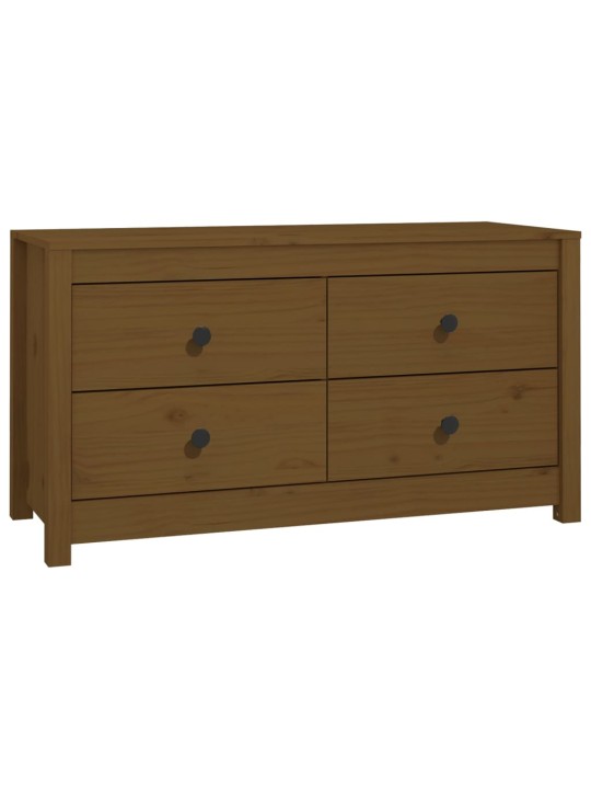 TV skříňka medově hnědá 100x40x54 cm masivní borové dřevo