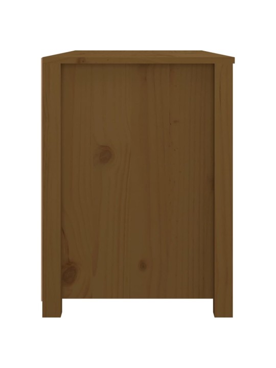 TV skříňka medově hnědá 100x40x54 cm masivní borové dřevo
