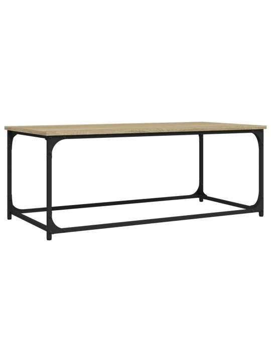 Konferenční stolek dub sonoma 102x50x40 cm kompozit a železo