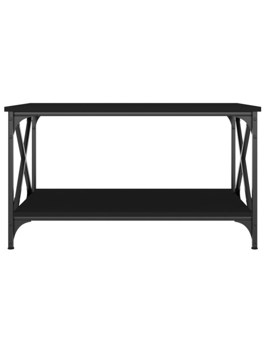 Konferenční stolek černý 80x50x45 cm kompozitní dřevo a železo