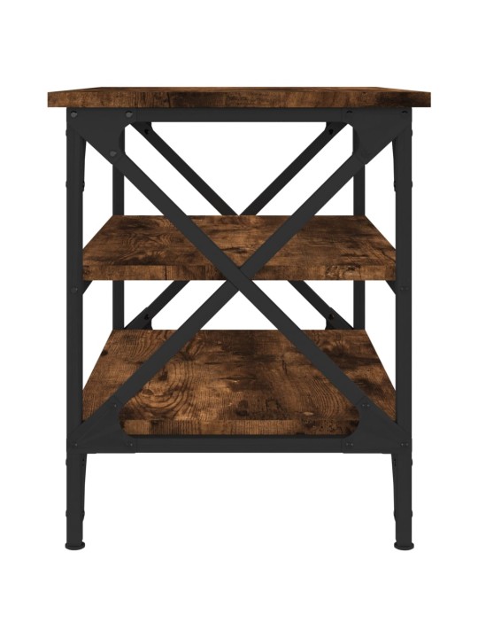 Odkládací stolek kouřový dub 55 x 38 x 45 cm kompozitní dřevo