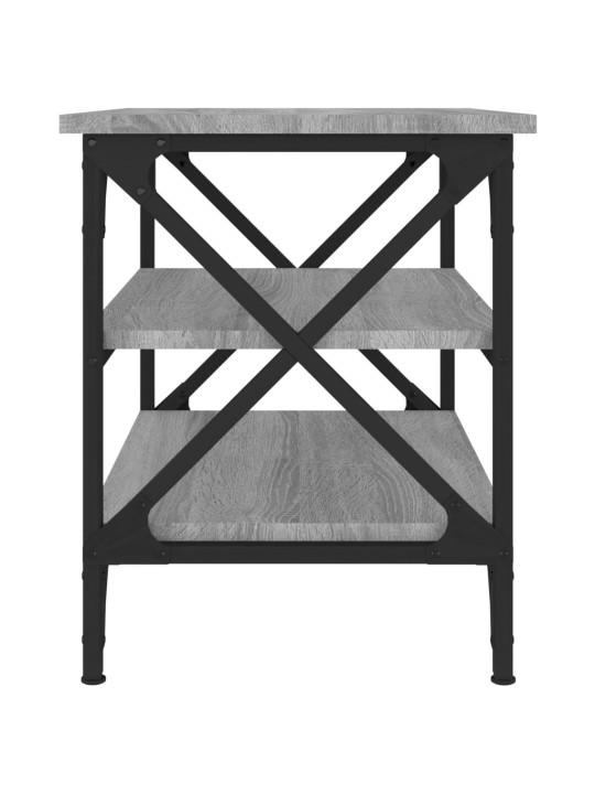 Odkládací stolek šedý sonoma 55 x 38 x 45 cm kompozitní dřevo