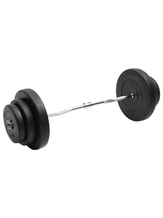 Zakřivená tyč se závažím 60 kg