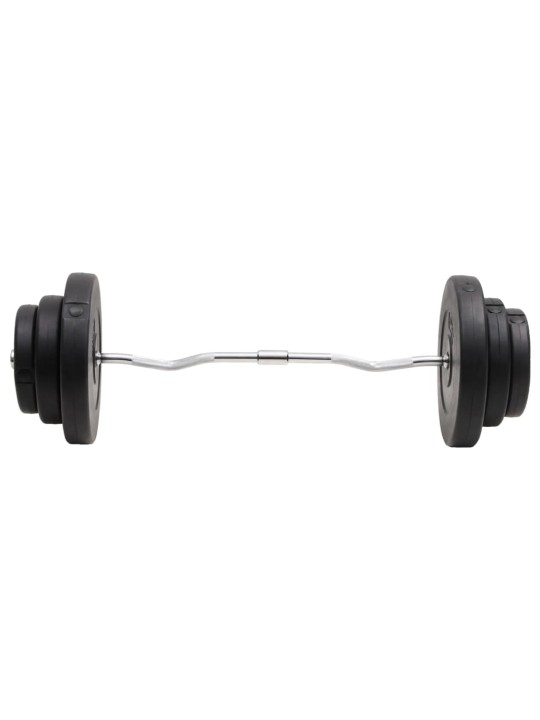 Zakřivená tyč se závažím 60 kg