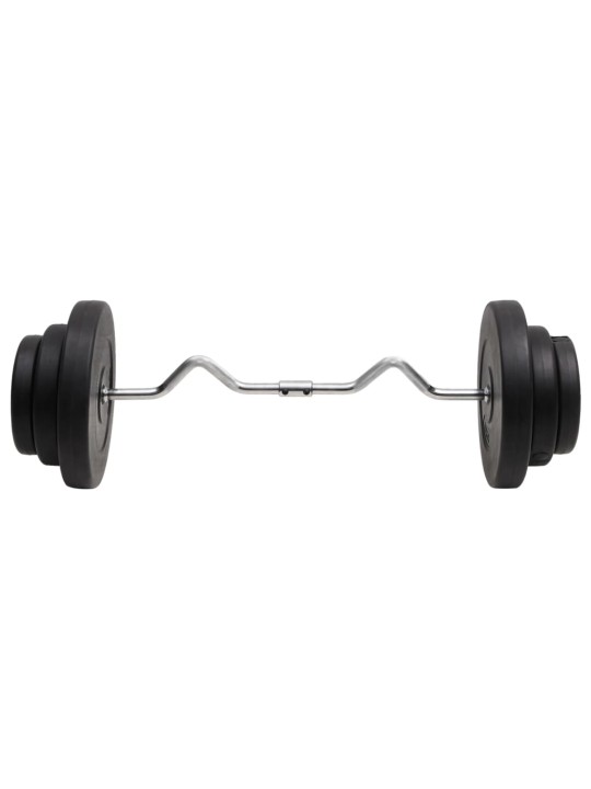 Zakřivená tyč se závažím 60 kg