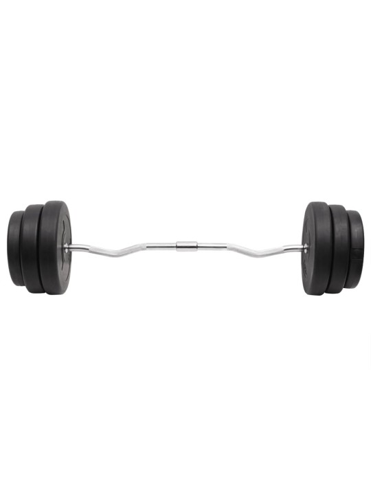 Zakřivená tyč se závažím 90 kg