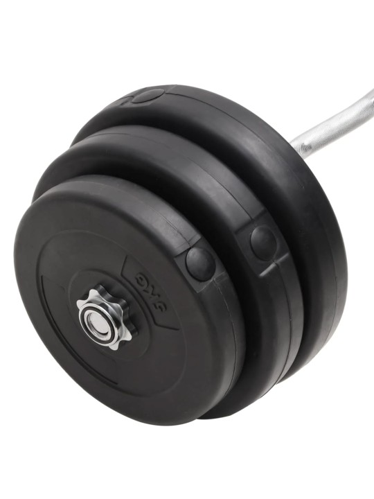 Zakřivená tyč se závažím 90 kg