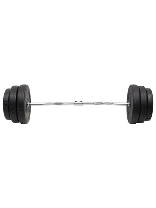 Zakřivená tyč se závažím 90 kg