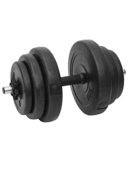 Sada obouruční a jednoručních činek se závažím 60 kg