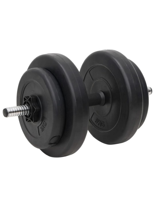 Sada obouruční a jednoručních činek se závažím 60 kg