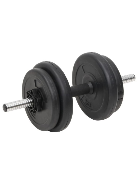 Sada obouruční a jednoručních činek se závažím 60 kg