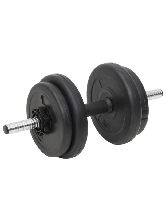 Sada obouruční a jednoručních činek se závažím 60 kg