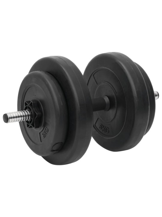 Sada lomené obouruční a jednoručních činek se závažím 60 kg