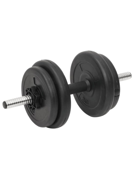 Sada lomené obouruční a jednoručních činek se závažím 60 kg
