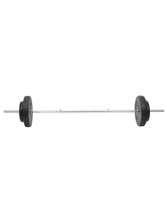 Sada obouruční a jednoručních činek se závažím 60 kg