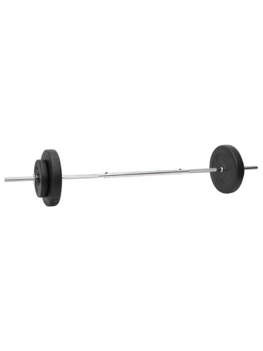 Sada obouruční a jednoručních činek se závažím 60 kg
