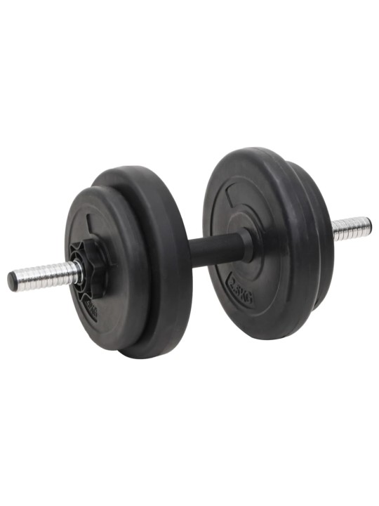 Sada obouruční a jednoručních činek se závažím 60 kg