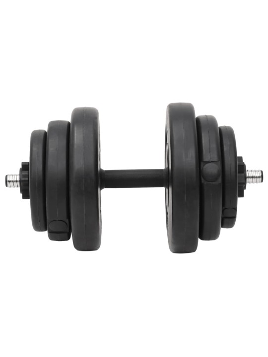 Sada obouruční a jednoručních činek se závažím 120 kg