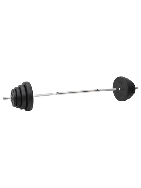 Sada obouruční a jednoručních činek se závažím 120 kg