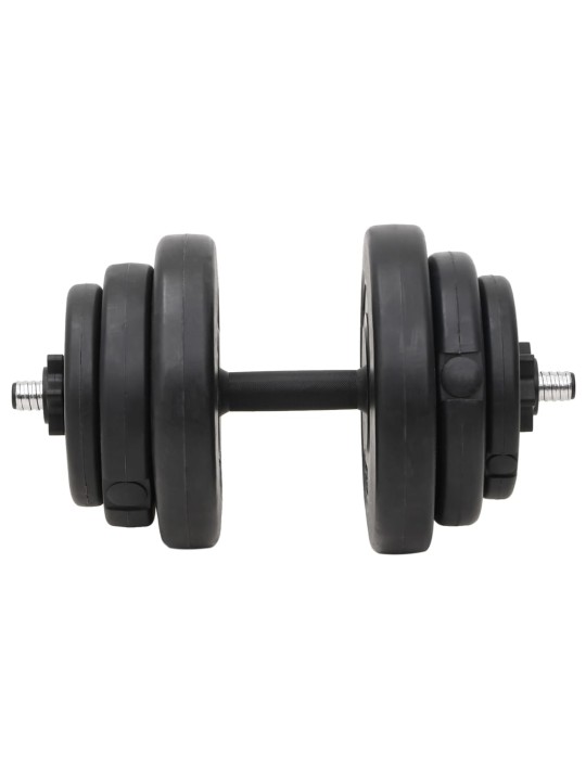 Sada obouruční a jednoručních činek se závažím 120 kg