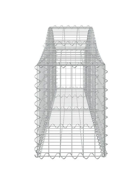 Klenuté gabionové koše 15 ks 200x30x40/60 cm pozinkované železo