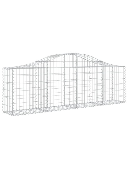 Klenuté gabionové koše 13 ks 200x30x60/80 cm pozinkované železo