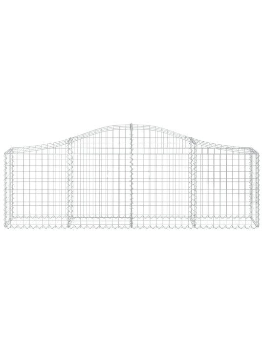 Klenuté gabionové koše 13 ks 200x30x60/80 cm pozinkované železo