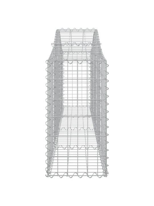 Klenuté gabionové koše 13 ks 200x30x60/80 cm pozinkované železo