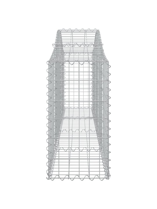 Klenuté gabionové koše 15 ks 200x30x60/80 cm pozinkované železo