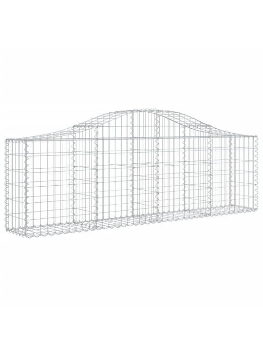 Klenuté gabionové koše 18 ks 200x30x60/80 cm pozinkované železo