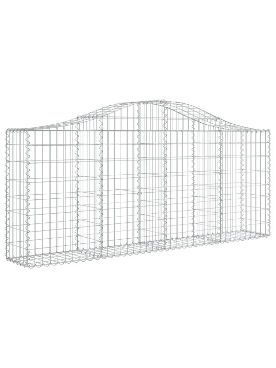 Klenuté gabionové koše 13ks 200x30x80/100 cm pozinkované železo