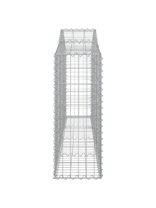 Klenuté gabionové koše 15ks 200x30x80/100 cm pozinkované železo