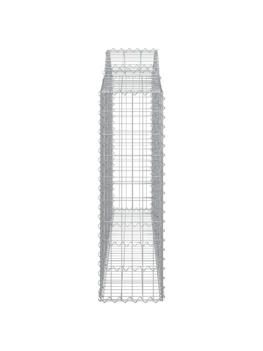 Klenuté gabionové koše 11ks 200x30x100/120cm pozinkované železo