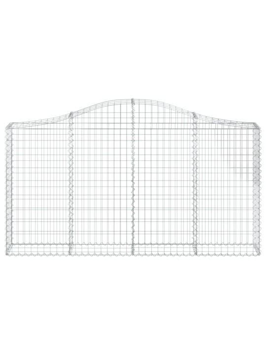 Klenuté gabionové koše 12ks 200x30x100/120cm pozinkované železo