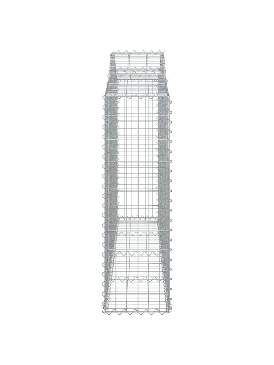 Klenuté gabionové koše 12ks 200x30x100/120cm pozinkované železo