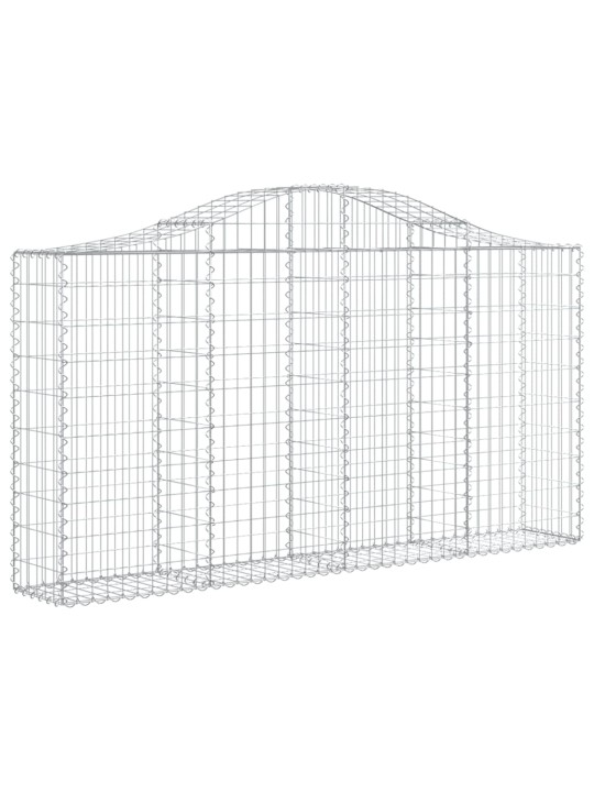Klenuté gabionové koše 20ks 200x30x100/120cm pozinkované železo