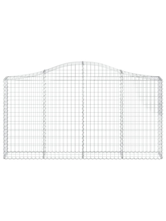 Klenuté gabionové koše 20ks 200x30x100/120cm pozinkované železo