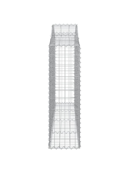 Klenuté gabionové koše 25ks 200x30x100/120cm pozinkované železo