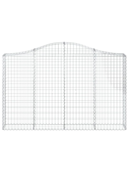 Klenuté gabionové koše 10ks 200x30x120/140cm pozinkované železo