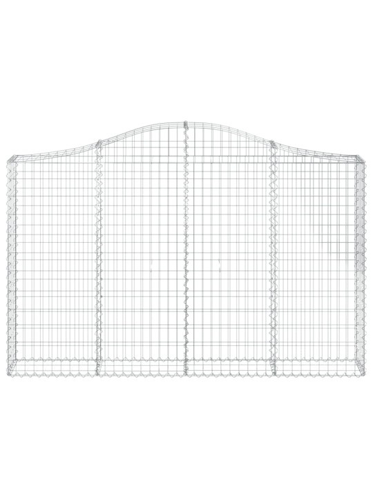 Klenuté gabionové koše 13ks 200x30x120/140cm pozinkované železo