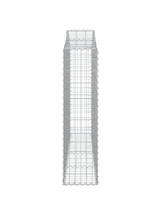 Klenuté gabionové koše 13ks 200x30x120/140cm pozinkované železo