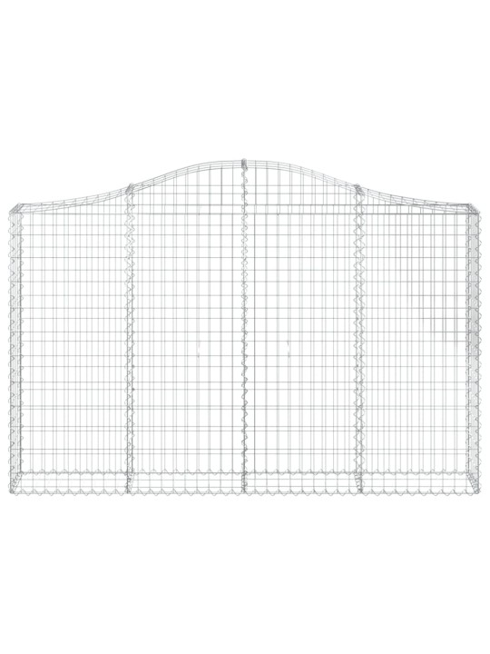 Klenuté gabionové koše 18ks 200x30x120/140cm pozinkované železo