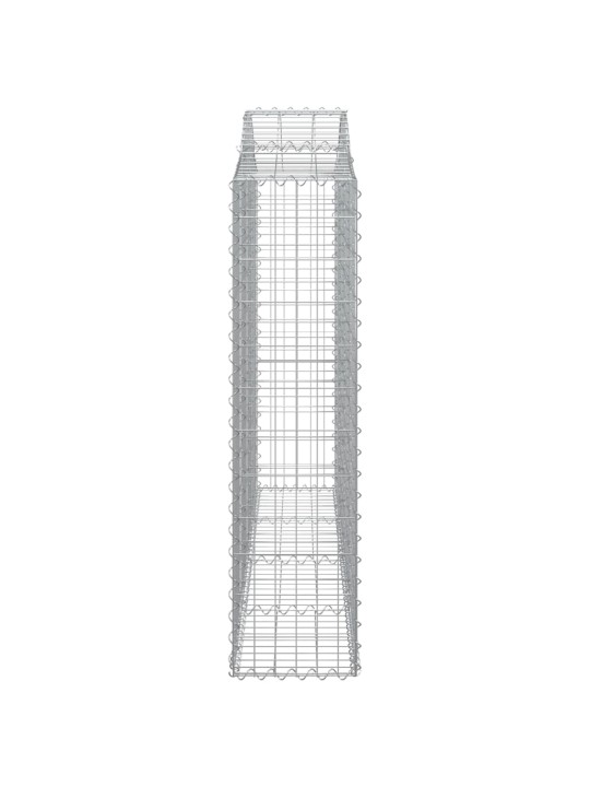 Klenuté gabionové koše 18ks 200x30x120/140cm pozinkované železo