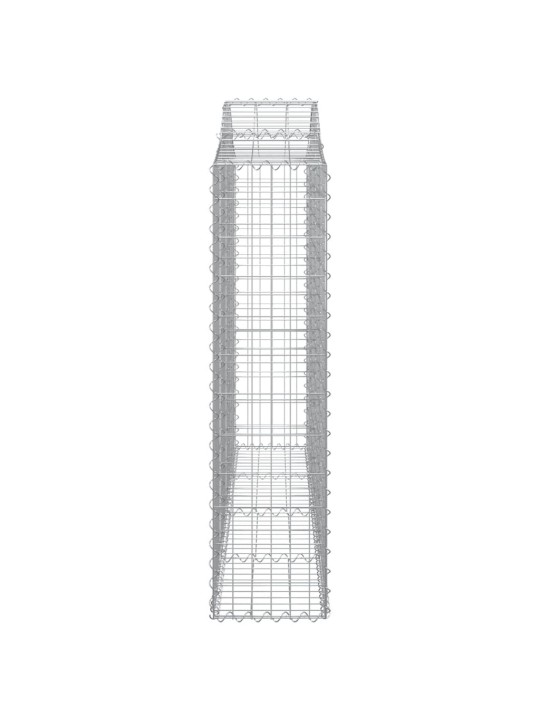 Klenuté gabionové koše 20ks 200x30x120/140cm pozinkované železo